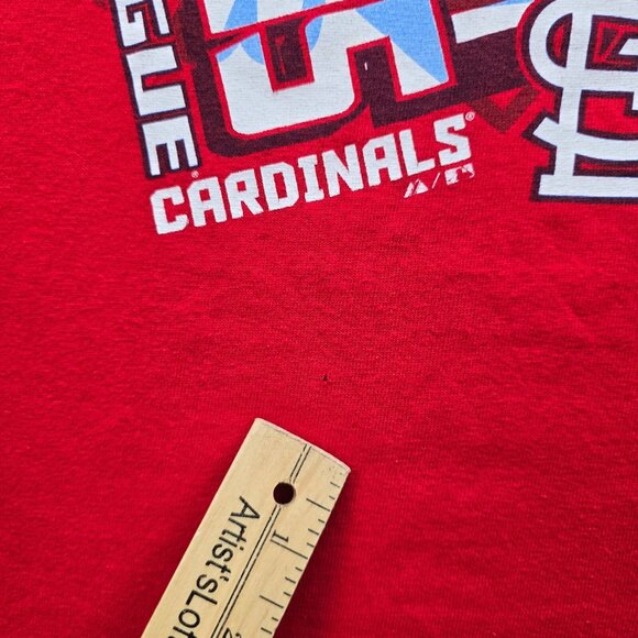St Louis Cardinals Tshirt Mens Medium Red 2013 National League Champions MLB - Picture 3 of 7